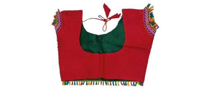 Traditional Embroidered Navratri Choli | Garba Dandiya Lahenga Set