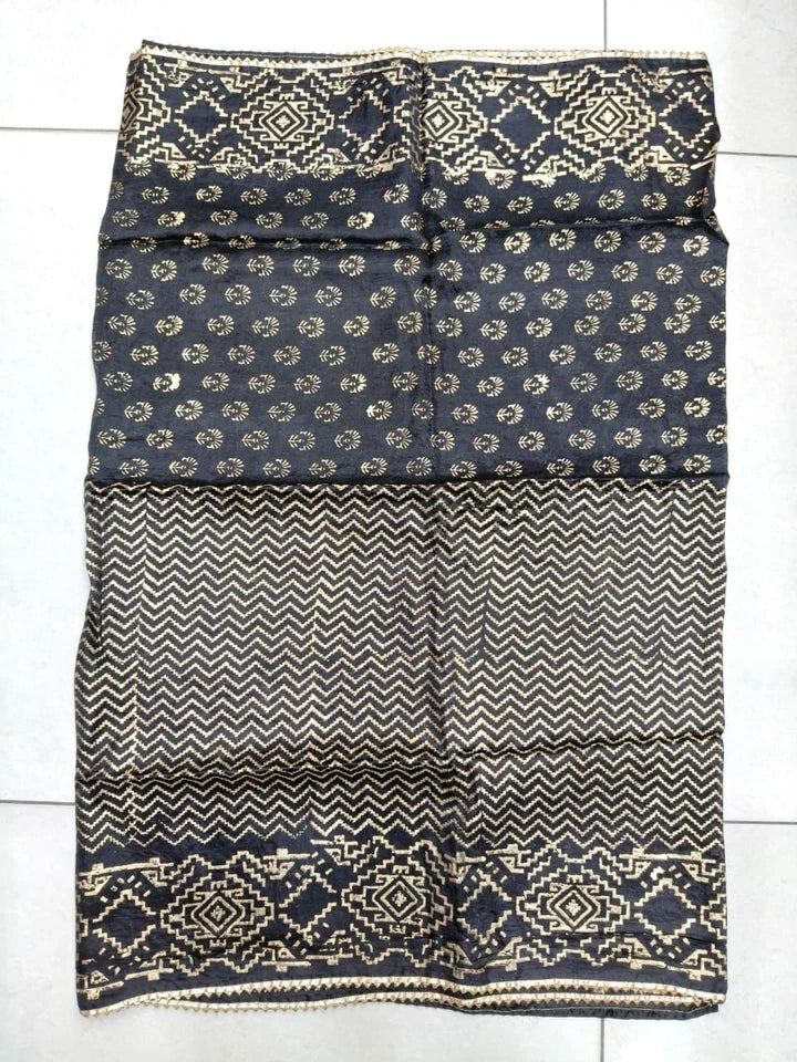 Wedding Dupatta Multicolor for Women Phulkari Bridal Silk