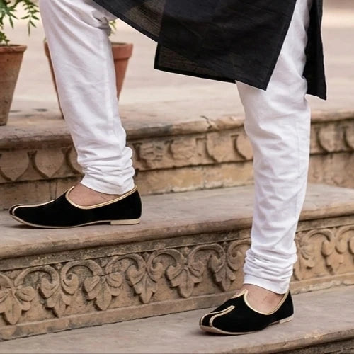Punjabi Khussa Loafers for Men Shoes Black