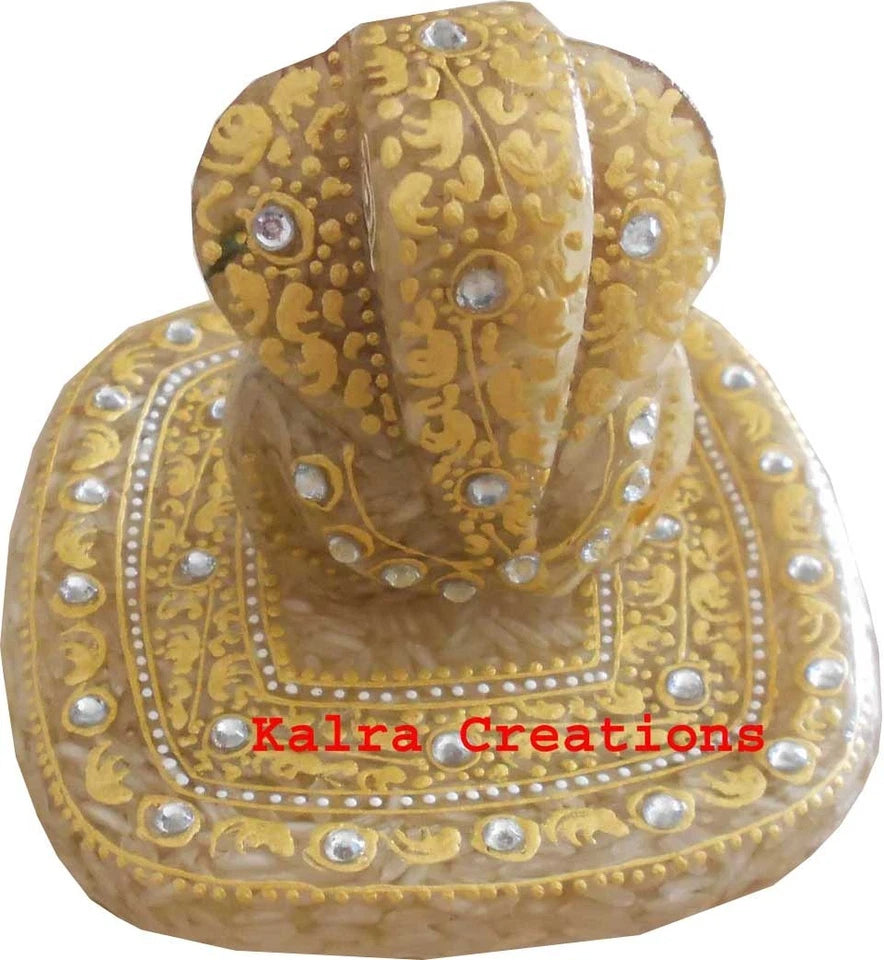 Home Decor Statue Rice Lord Indian Ganesha Sculpture Handmade Art Gift Item