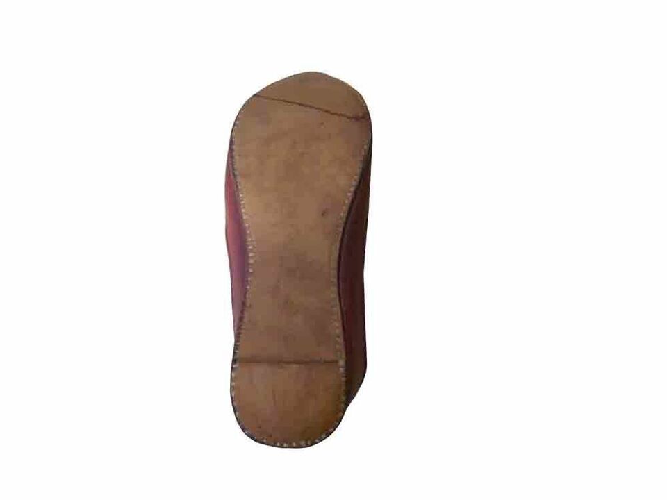 Men Shoes Indian Jutties Handmade Leather Espadrilles Cherry Mojaries Flip-Flops Flat US 9