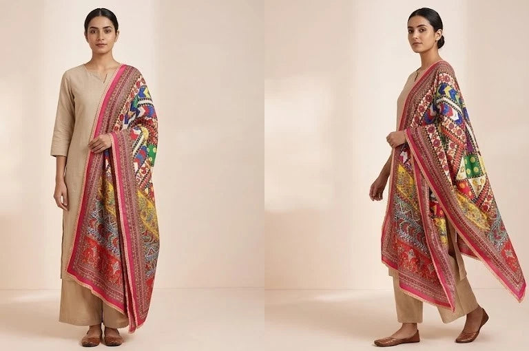 Pakistani Women Dupatta Handwork Perfect Weddings Festivals