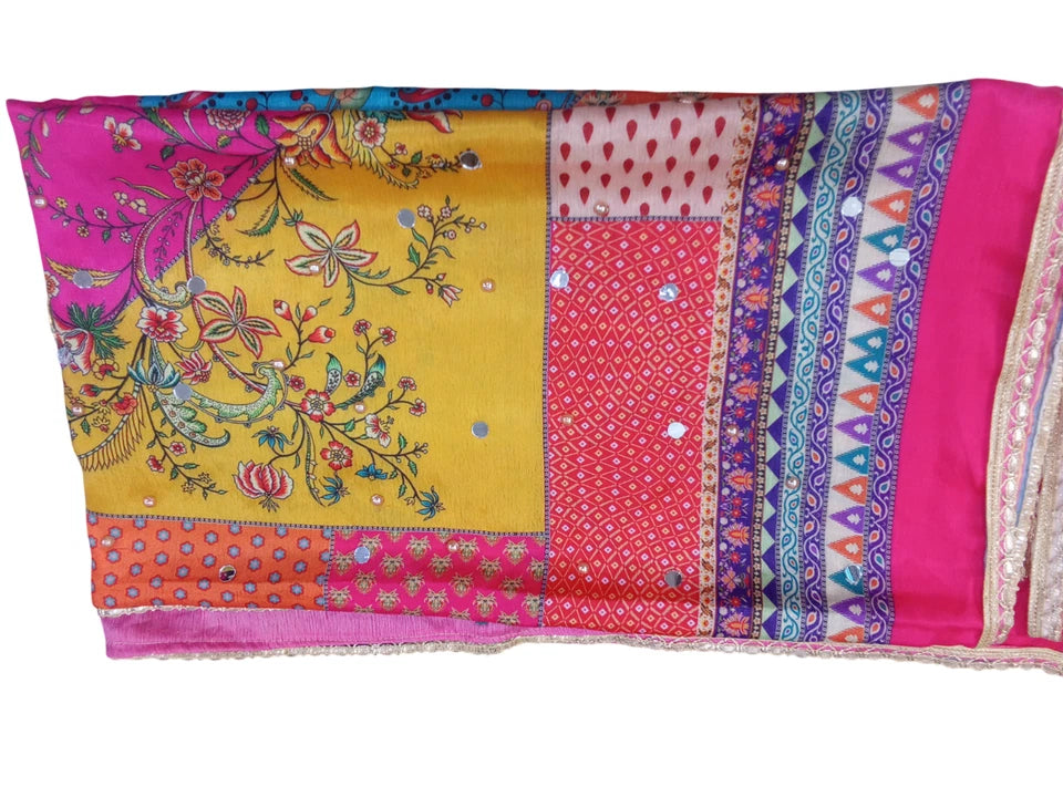 Women Pakistani Dupatta Handwork Perfect Weddings Festivals