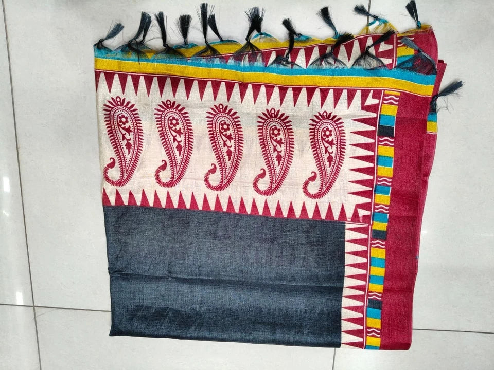 Wedding Dupatta Multicolor for Women Phulkari Bridal Silk