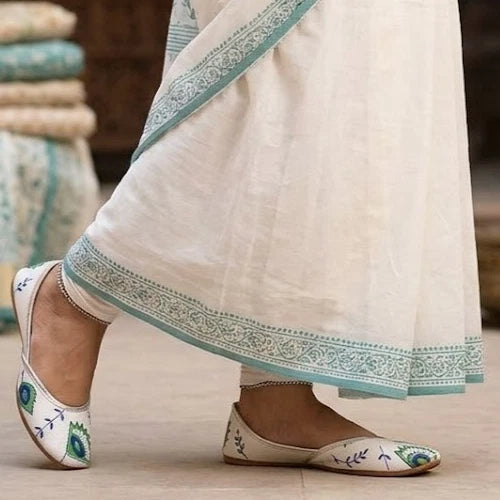 Handmade Bridal Multicolor Jutti Ethnic Flats Mojari