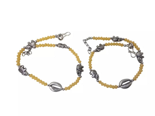 Women Brass Oxidised Girls Payal Pajeb Fashion Anklets Indian Traditional By Kalra Creations