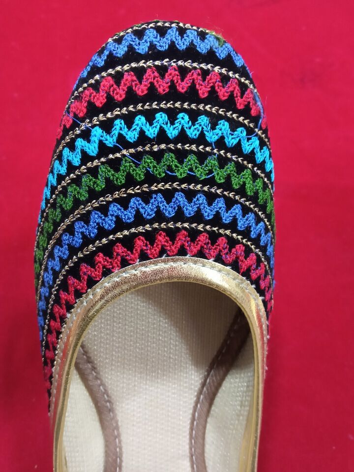 Women Shoes Indian Handmade Leather Mojaries Multi-Color Ballerinas Jutties Flip-Flops Flat US 5-9