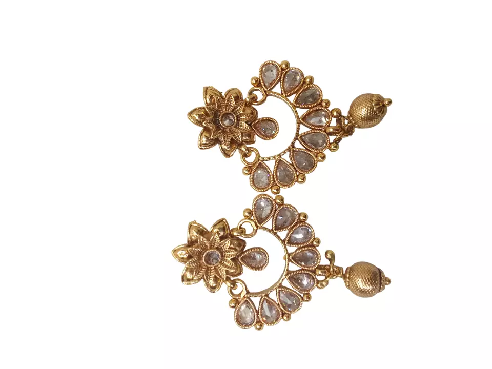 Women Wedding Jewellery Necklace Set Stylish Gold Plated Antique Girls Pendant