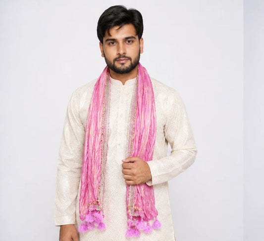 Groom Sherwani Dupatta Silk Wedding Stole