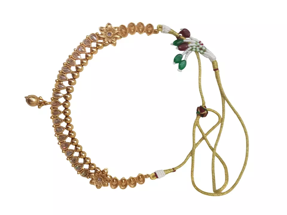 Women Wedding Jewellery Necklace Set Stylish Gold Plated Antique Girls Pendant