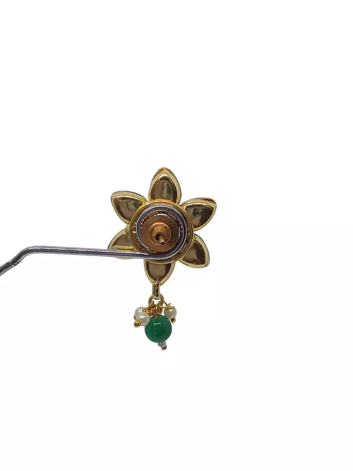 Women Kundan Polki Earrings Indian Bollywood Gold Plated Valentine's Day Gift