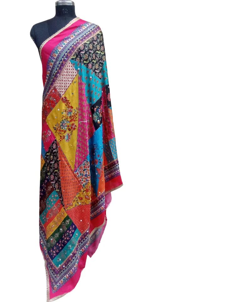 Women Pakistani Dupatta Handwork Perfect Weddings Festivals