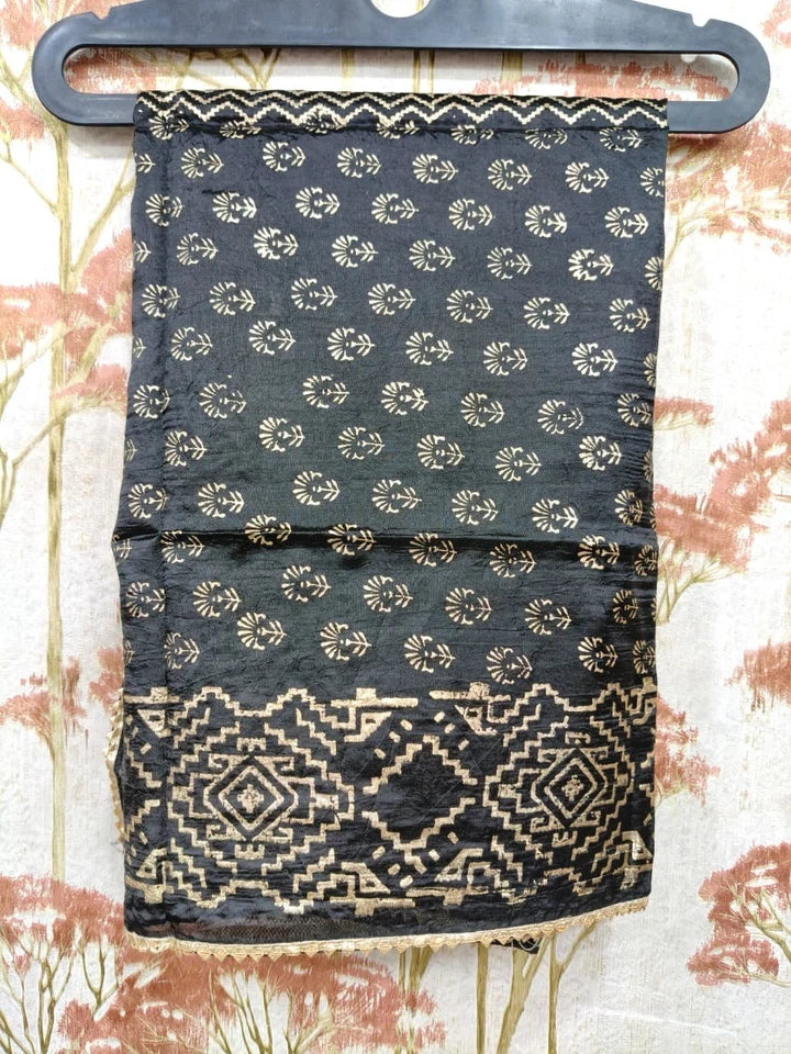 Wedding Dupatta Multicolor for Women Phulkari Bridal Silk