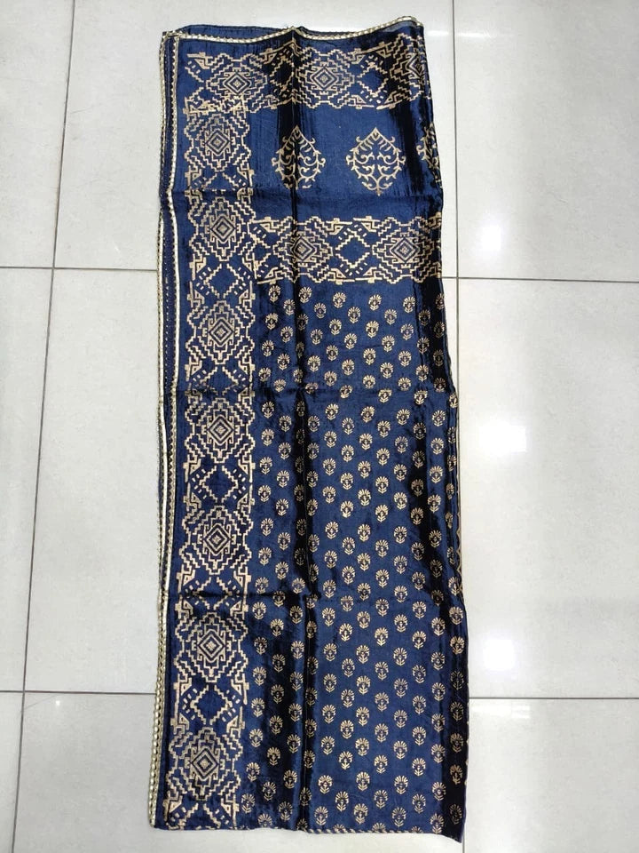 Wedding Multicolor Dupatta for Women Phulkari Bridal Silk