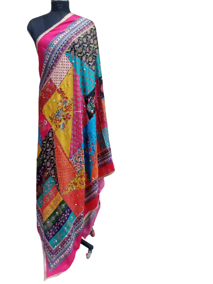 Women Pakistani Dupatta Handwork Perfect Weddings Festivals