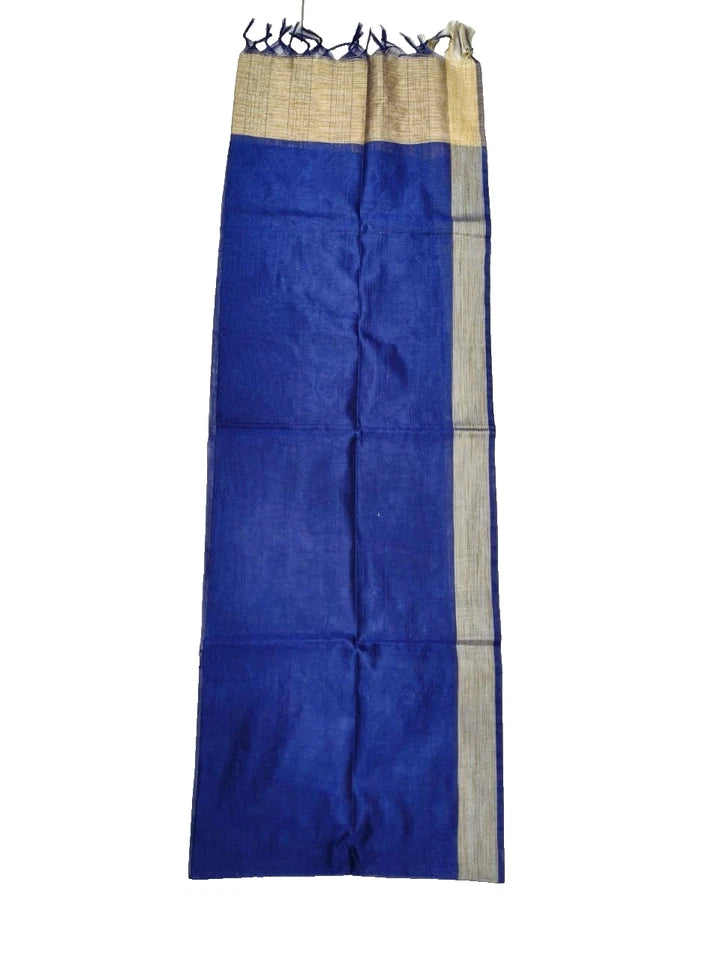 Wedding Dupatta Blue & Golden for Women Bridal Silk