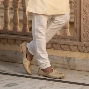 Handmade Wedding Jutti for Men Wheat Mojari