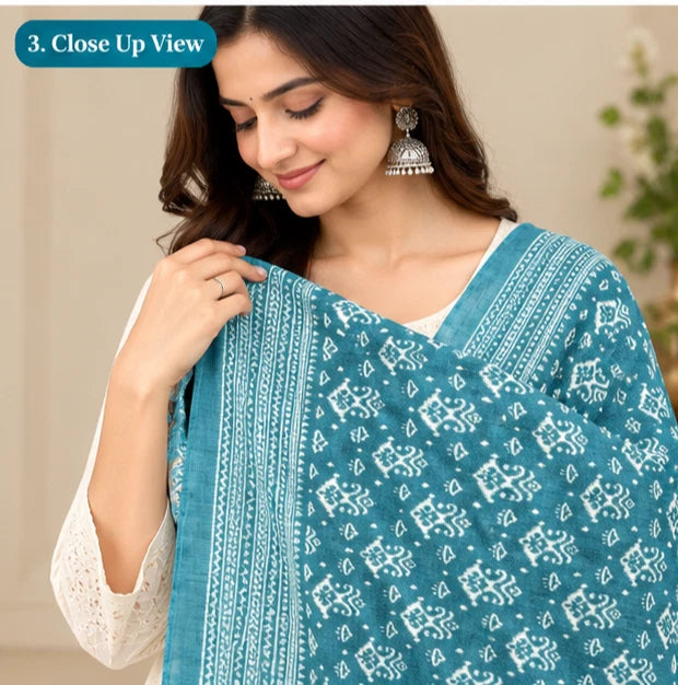 Wedding Dupatta Multicolor for Women Phulkari Bridal Silk