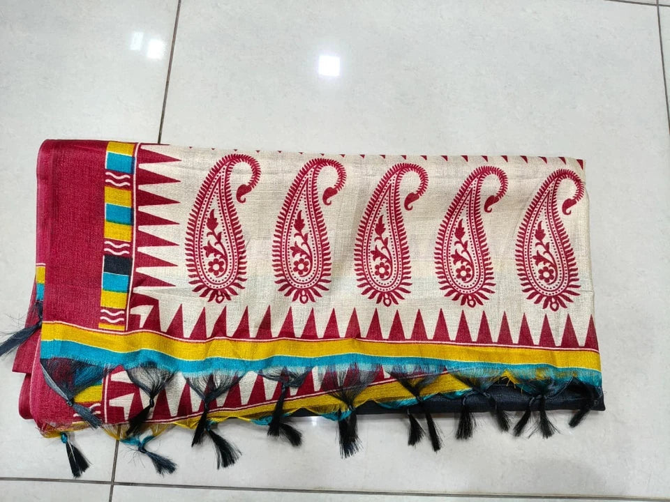 Wedding Dupatta Multicolor for Women Phulkari Bridal Silk