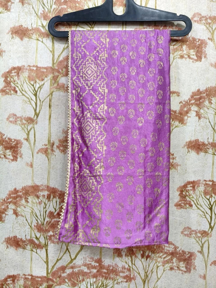 Wedding Dupatta Multicolor for Women Phulkari Bridal Silk