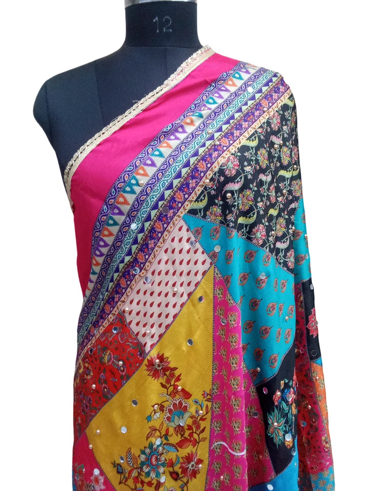 Women Pakistani Dupatta Handwork Perfect Weddings Festivals
