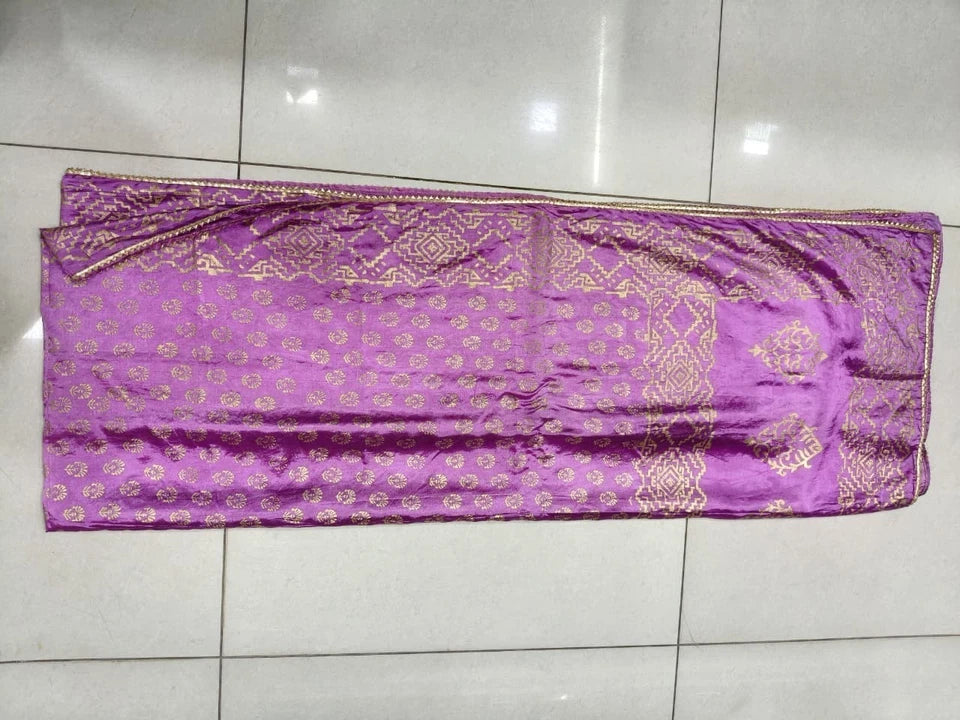 Wedding Dupatta Multicolor for Women Phulkari Bridal Silk